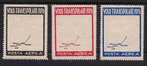 Nobile - Transpolarflug 1926 - Gezackte Druckprobe