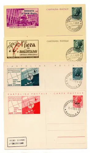 TriesteA -C.P.Fiera Italia + Mostra Oltremare C24 / C30 annull. I.Ausgabetag