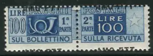 Postpakete Lire 100 Sorten stark nach oben verschoben