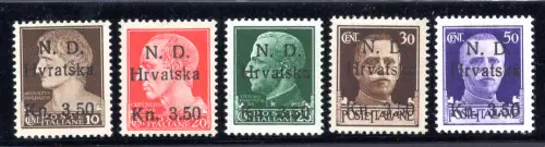 Occ. Kroatisch - Šibenik-Ausgabe - Nr. D. Hrvatska