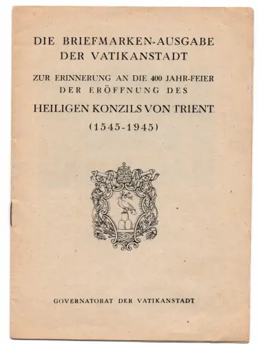 Konzil von Trient Nr. 110/121 Regierungsheft in deutscher Sprache