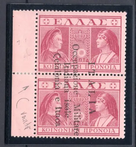 Kefalonia und Ithaka - Nr. 29ub Sorte C unterschiedlicher Schrift MNH