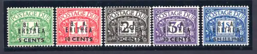 B.A. Eritrea Steuermarken Nr. 6/10 komplette Serie