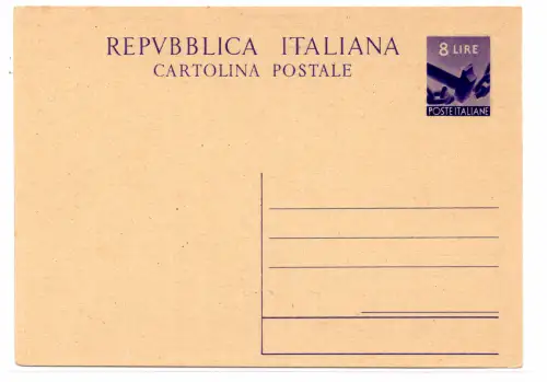 C.P. Democratica Lire 8 Nr. C 134 neu