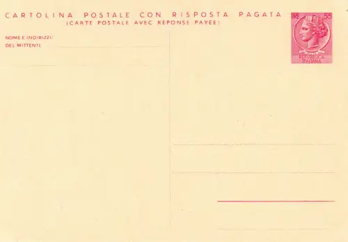 C.P. Lire 55 + 55 Syrakus Nr. C 170 neu