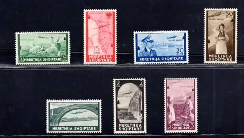 Albanien Occ. Italiana - Posta Aerea n. 5/11 Serie - MNH