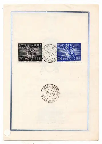 Tobia Posta Aerea Nr. 16/17 Serie abgebrochen FDC auf Klappbar