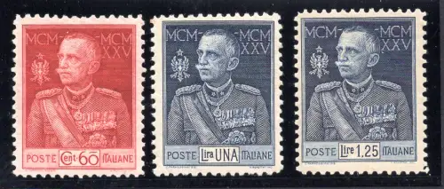 Jubiläum des Königs Nr. 189/191 Verzahnung 11 - MNH