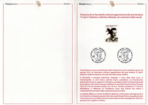 Illustrationsblatt Geschenkausgabe - Valentino Mazzola