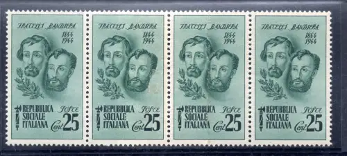 Fratelli Flagiera Cent. 25 Papiersorten zusammengefügt