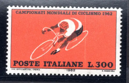 Radsport Lire 300 Nr. 946 weiße Haarsorte - MNH