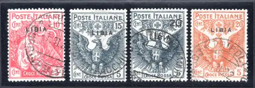 Libyen - Rotes Kreuz Nr. 13/16 Serie gebraucht