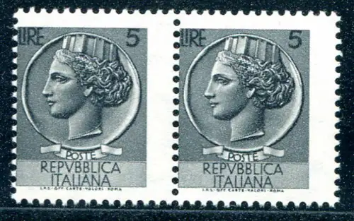Syracusana Lire 5 (Vinyl) versetzte Verzahnung