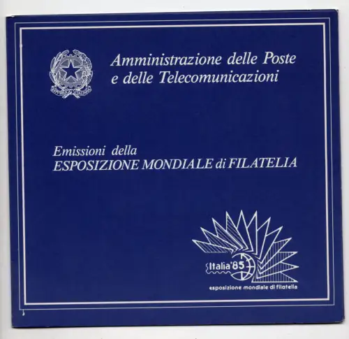 Folder Precursore P32 Weltausstellung der Philatelie Italien '85