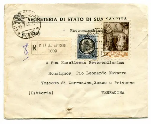 Racc. aus dem SS-Staatssekretariat. Pius XII. an den Bischof