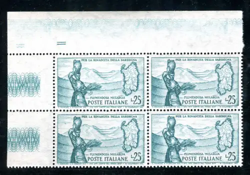 Flumendosa stelle II Nr. 826/I Viertel a. von f. mit römischer Nummer II