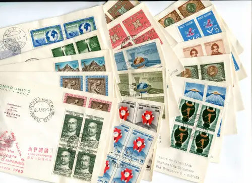 1963 im Viertel auf 18 FDC Capitolium Racc. ohne Pico Mirandola
