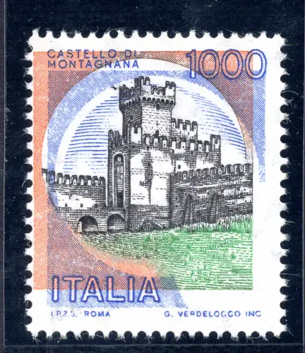 Castelli Lire 1.000 – verschobene Druckvariante