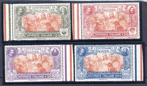 Propaganda Fide Nr. 131/134 komplette Serie mit Bogenrand