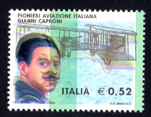 Caproni Farbvielfalt aus der Registrierung und Druckstreifen
