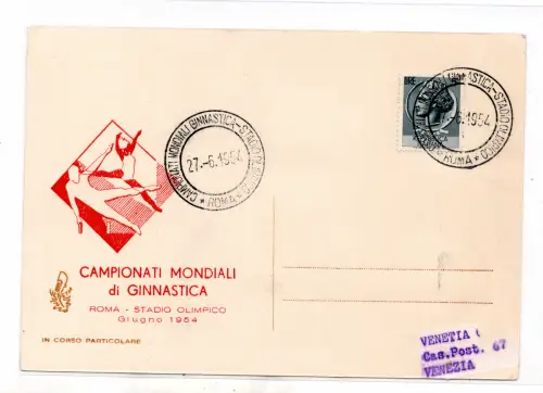 Turn-Weltmeisterschaften - Postkarte Venetia Club