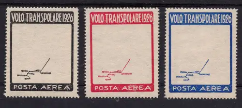 Nobile - Transpolarflug 1926 - Gezackte Druckprobe