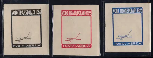 Nobile - Transpolarflug 1926 - Ungezahnte Druckprobe