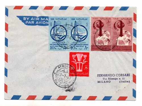 Alitalia Kairo/Rom vom 23.7.60
