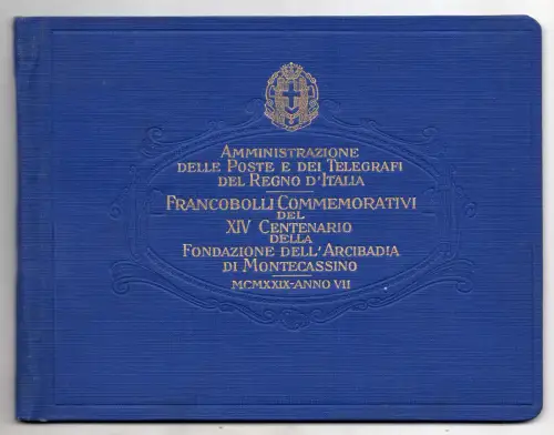 1929 Abtei von Montecassino - Präsenzheft der Serie