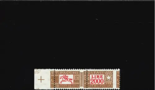 POSTPAKETE 2000 L. S IV STARK VERSCHOBENE VERZAHNUNG BLATTRAND