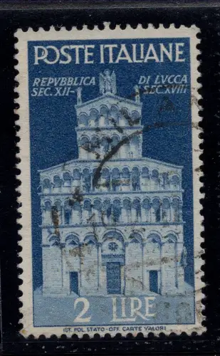 Advent der Republik 2 Lire Nr. 567 filigran DA