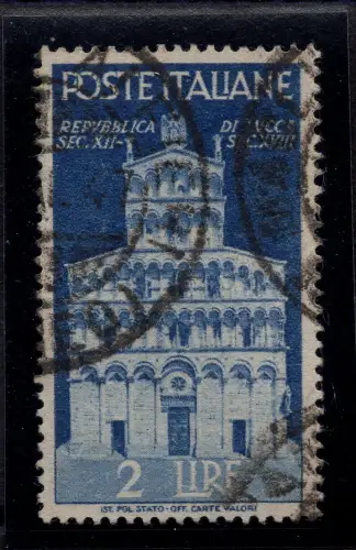 Advent der Republik 2 Lire Nr. 567 filigran SA