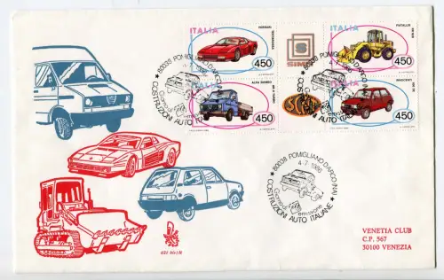 Italien FDC Venetia 1986 kompletter Jahrgang