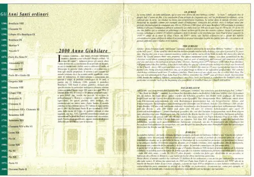 Vatikan Folder Erinnerung Heiliges Jahr 2000