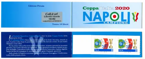 Fußball Libretto Napoli 2020 - Kat. Unified Nr. LC 3/20 - Nur 76 vorhanden