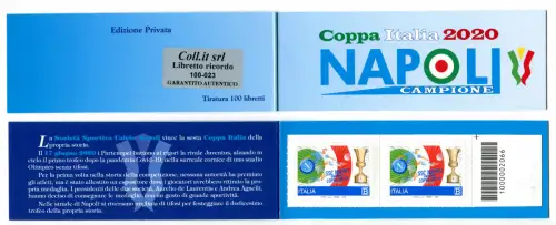 Fußball Libretto Napoli Campione 2020 - Kat. Unified Nr. LC 3/20 - Nur 24 vorhanden