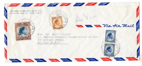 Unabhängiges Libyen - König Idris 50 m. Luftweg in die USA