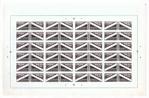 Postpakete - Druckprüfbogen - Unikat Zert. oro Raybaudi