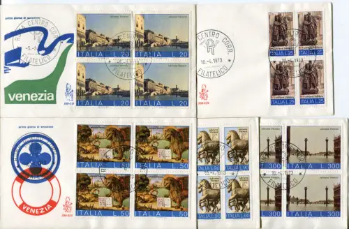 Italien FDC Venetia 1973 Salviamo Venezia Viertel nicht gereist