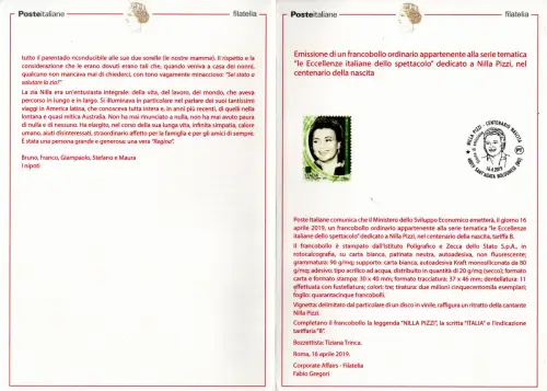 Mitteilungsblatt Geschenkausgabe - Nilla Pizzi