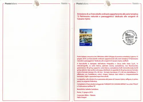 Bulletin Geschenkausgabe - Quellenti di Cassano Irpino