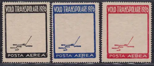 Nobile - Transpolarflug 1926 - Gezackte Druckprobe