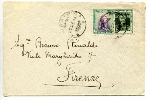 50 Tod Vitt. Emanuel II Briefmarke Spanien zum Abbildnis von Alfons XIII