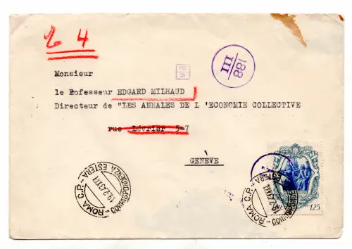 Galilei Lire 1,25 isoliert auf Umschlag