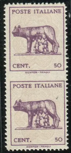 Filigrane Lupe vertikales Paar ungezahnt in der Mitte