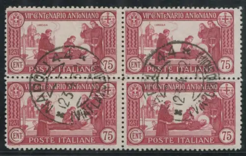 S. Antonio Cent. 75 gezahnte 12 wunderschöne Viertel gebraucht