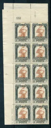 Libyen - Pittorica Cent. 2 mit Rechenzahl 132 und vollständigen Buchstaben