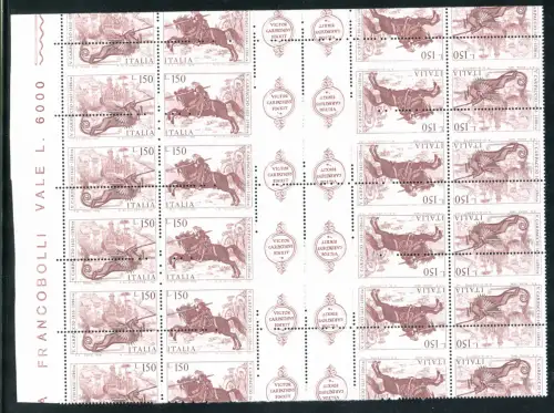 Carpaccio Sortenblock verschobene und teilweise blindge Verzahnung