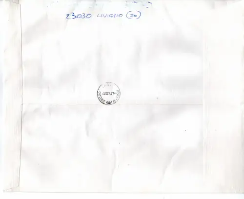 Italien '76 Gebrauchter Zettel per Einschreiben