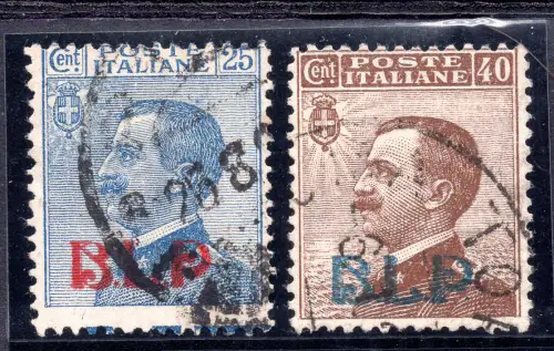B.L.P. - Cent. 25 und 40 Nr. 3 und 4 gebraucht